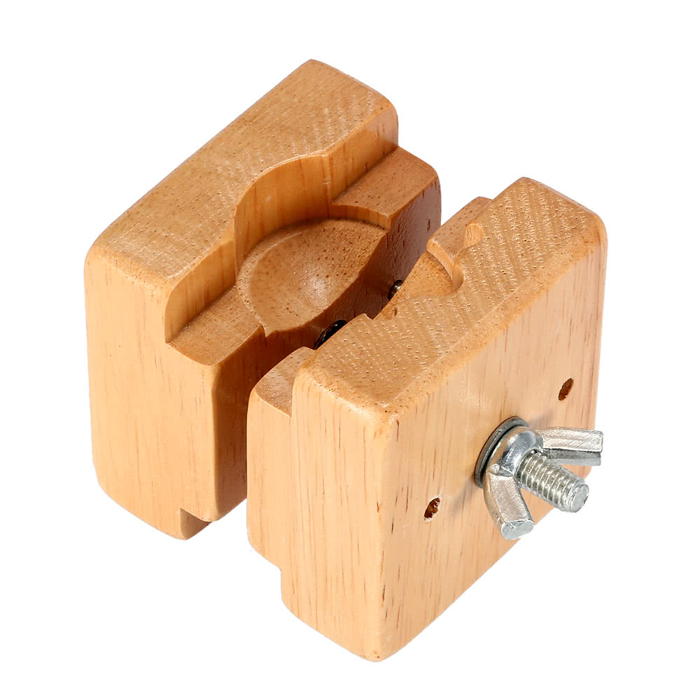 Adjustable Wooden Watch Dial Case Holder Change Battery Professional Watchmaker Repairing Tool