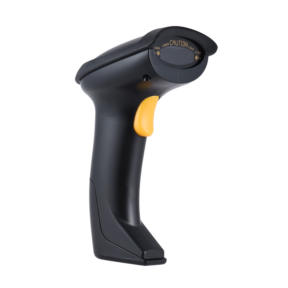 Automatic/ Manual 2.4G Wireless Handheld 1D Barcode Scanner Reader Supports Reverse Type Bar Code Scanning with USB Receiver for Supermarket Library Logistics Express Retail Store Warehouse