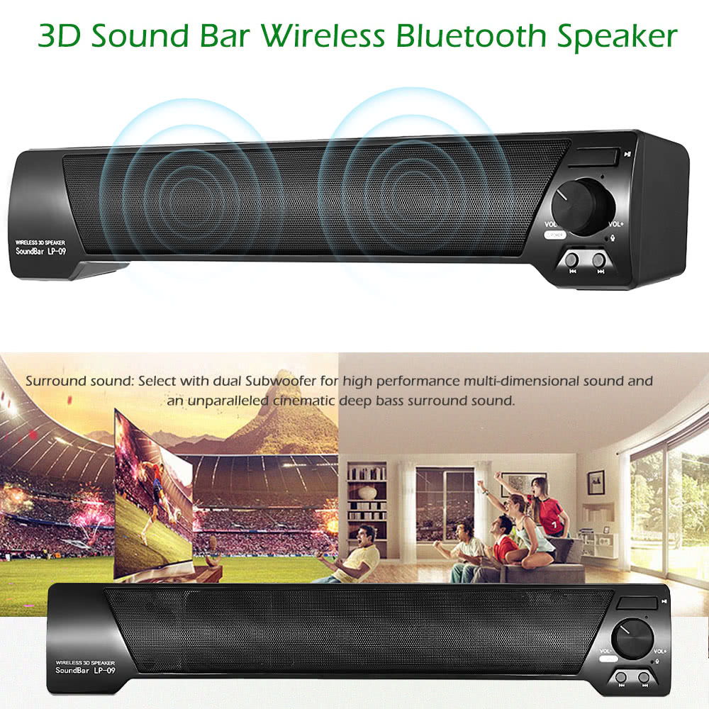 Buy Soundbar LP09 Wireless Bluetooth Subwoofer Speaker for iPad