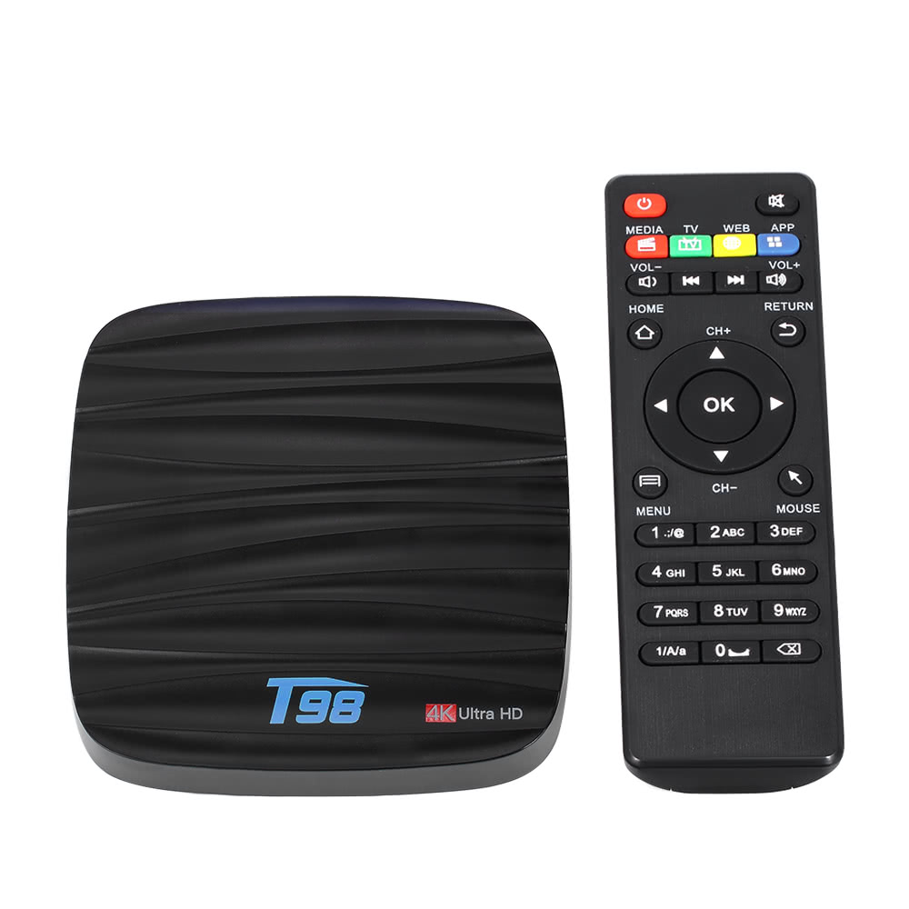T98 Smart Android 7.1 TV Box RK3328 Quad Core 4K VP9 H.265 USB3.0 2GB / 16GB Mini PC DLNA WiFi LAN Bluetooth 4.0 HD Media Player US Plug