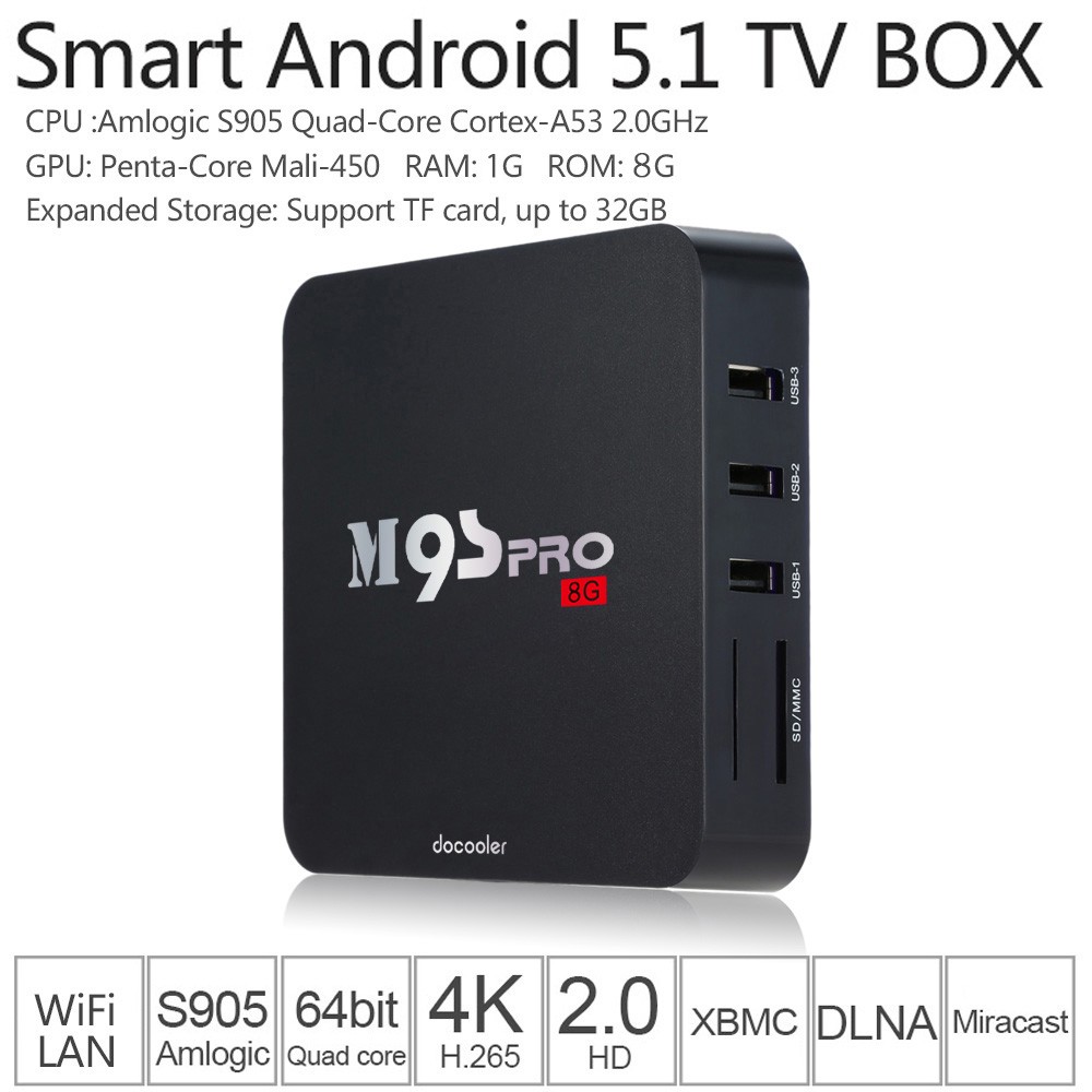 5 TV BOX Android de oferta para disfrutar de tu tiempo libre 4 Docooler M9S-PRO por 28 euros