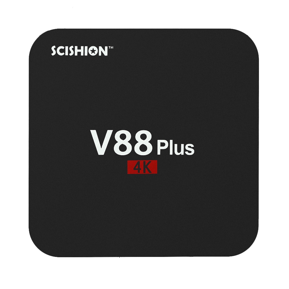 SCISHION V88 Plus Smart Android 5.1 TV Box RK3229 Quad Core KODI 16.1 XBMC UHD 4K HDMI 2G / 8G Mini PC WiFi H.265 DLNA AirPlay Miracast HD Media Player EU Plug