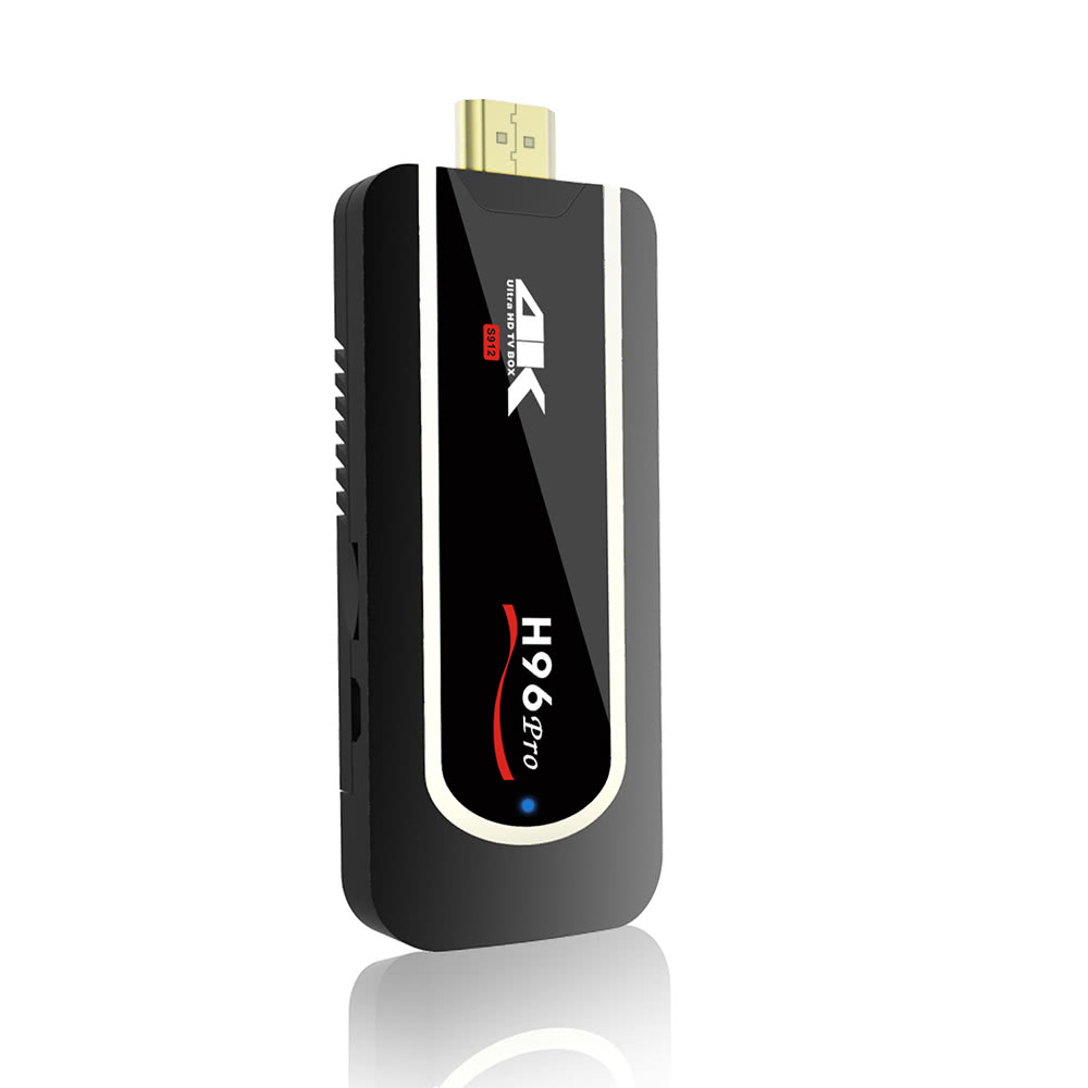 H96 PRO Android TV Dongle Android 7.1.1 Amlogic S912 Octa-core 64 Bit 2GB / 8GB HDR VP9 H.265 UHD 4K Mini PC 2.4G WiFi DLNA Miracast Bluetooth 4.1 HD Media Player EU Plug