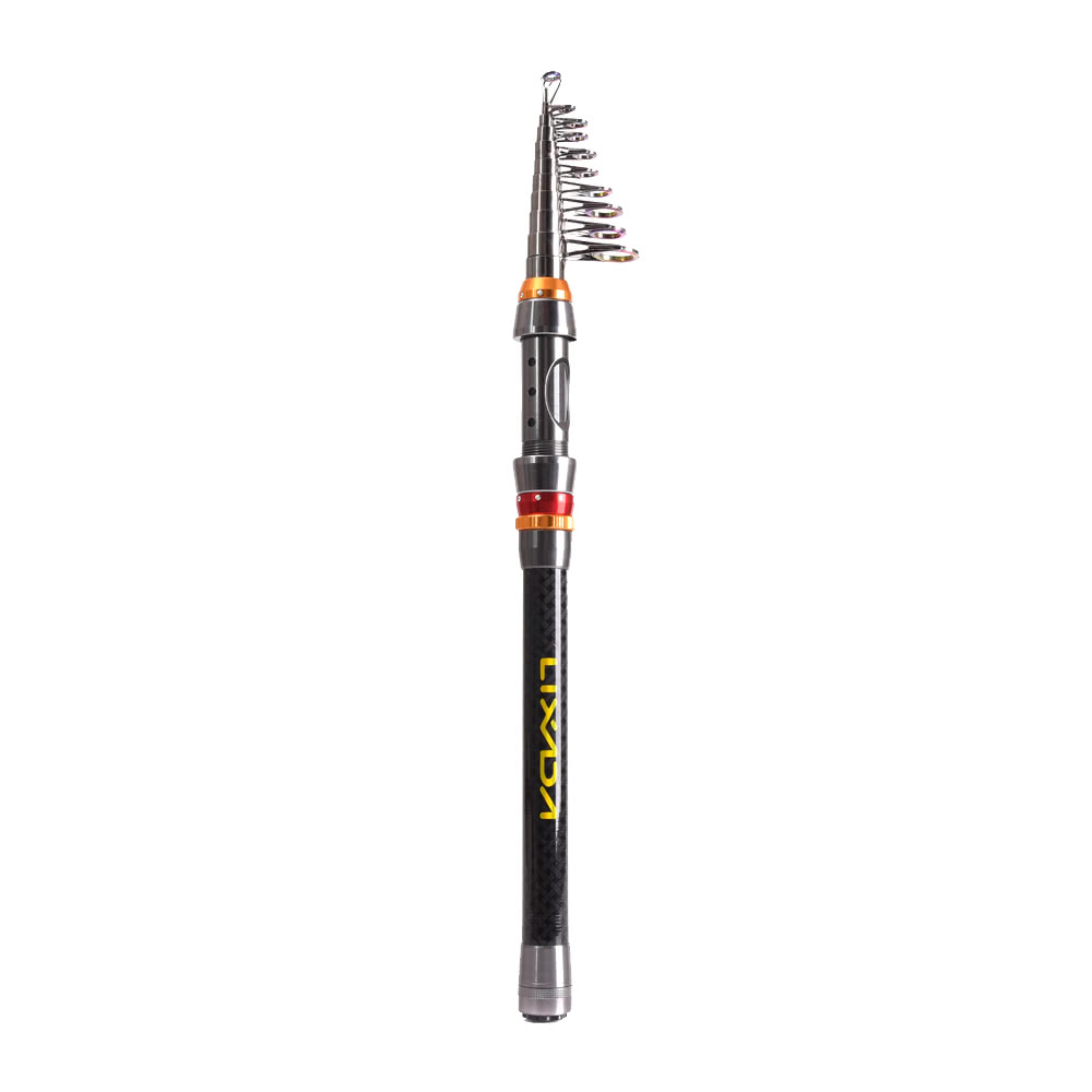 Lixada Telescopic Fishing Rod and Reel Combo Full Kit Carbon Fiber Fishing Rod Pole + Spinning Fishing Reel + Fishing Tackle Carrier Bag Case Fishing Gear Set