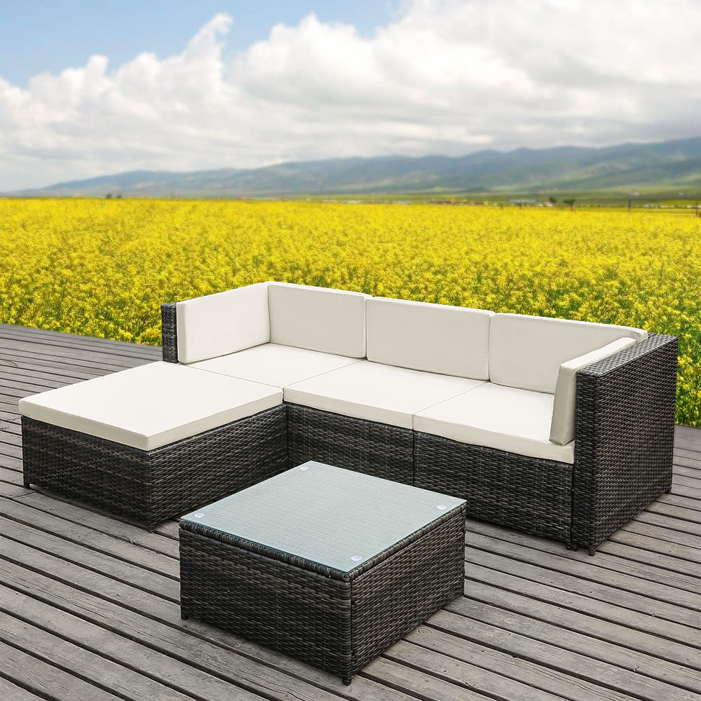 Rattan Garden Furniture L Shape ikayaa fashion pe rattan wicker patio garden furniture sofa set Rattan Garden Furniture L Shape ikayaa fashion pe rattan wicker patio garden furniture sofa set