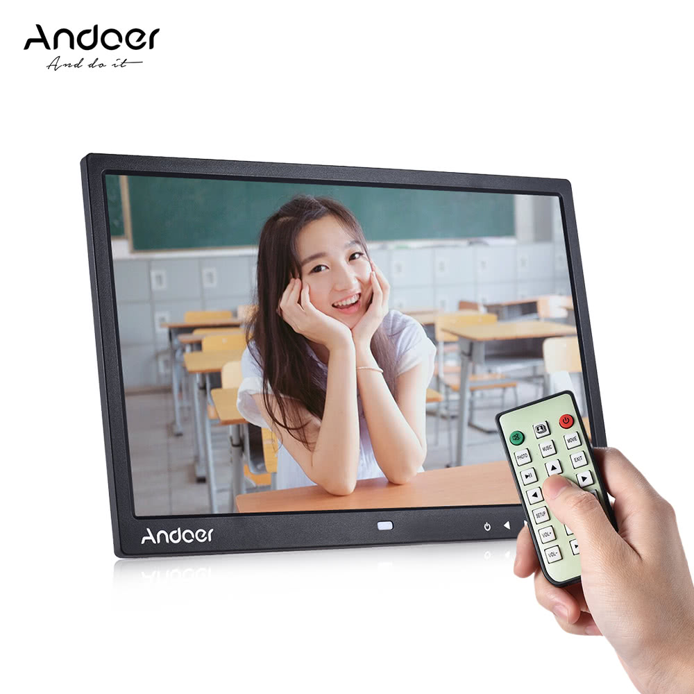 $8 OFF Andoer 15&quot; TFT LED Digital Photo Frame with Infrared Remote Control,free shipping $66.99(Code:DPFS8) from TOMTOP Technology Co., Ltd