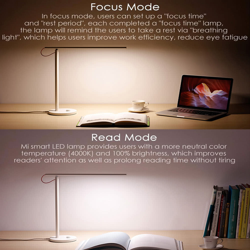 $6 OFF Xiaomi Mijia LED Smart Table Lamps,free shipping $39.99(Code:DSXMLT6) from TOMTOP Technology Co., Ltd