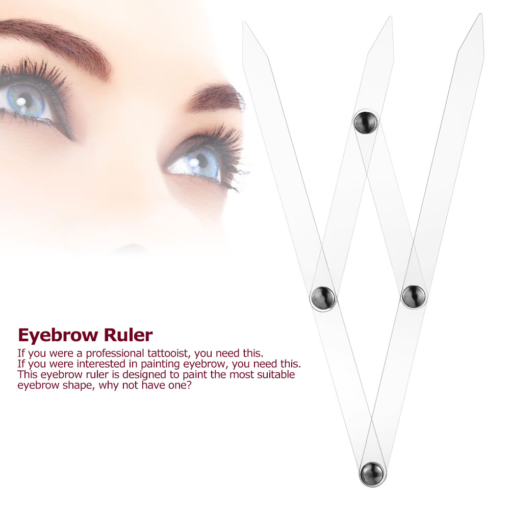 eyebrow ruler acrylic permanent eyebrow shaper grooming