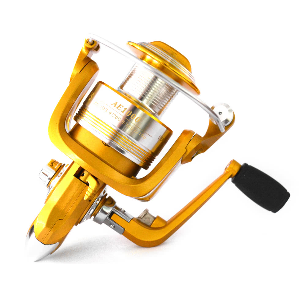 12+1BB Ball Bearings 5.2:1 Lightweight Spinning Fishing Reel Tackle Aluminum Spool Foldable Handle Reels Fishing Tackle 1000 3000 4000 5000 6000 Series