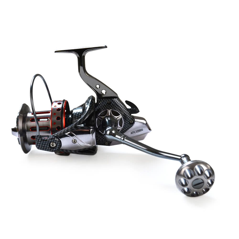 10+1BB Ball Bearings 4.7:1 Lightweight Spinning Fishing Reel Tackle Aluminum Spool Foldable Handle Reels Fishing Tackle 8000 9000 10000 12000 Series