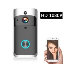 HD 1080P  WiFi Smart Wireless Security DoorBell  without batteries Black