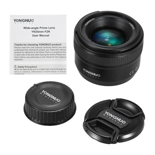 YONGNUO YN35mm F2N f2.0 Wide-Angle AF/MF Fixed Focus Lens F Mount for Nikon DSLR Cameras 35mm от Tomtop.com INT YONGNUO YN35mm F2N f2.0 Wide-Angle AF/MF Fixed Focus Lens F Mount for Nikon DSLR Cameras 35mm от Tomtop.com INT