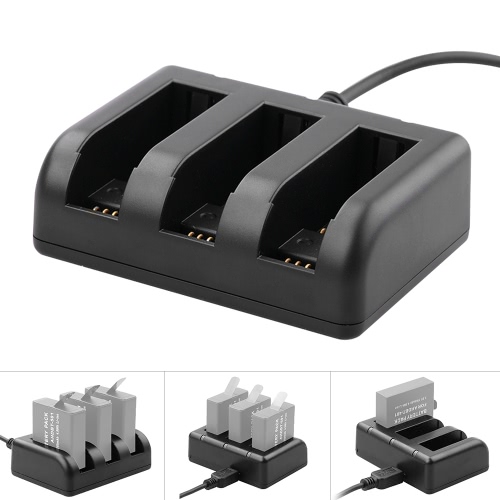 Powerful Triple Battery Charger with USB Charge Cable for GoPro Hero 4 and Hero 5 AHDBT-401 AHDBT-501 от Tomtop.com INT Powerful Triple Battery Charger with USB Charge Cable for GoPro Hero 4 and Hero 5 AHDBT-401 AHDBT-501 от Tomtop.com INT