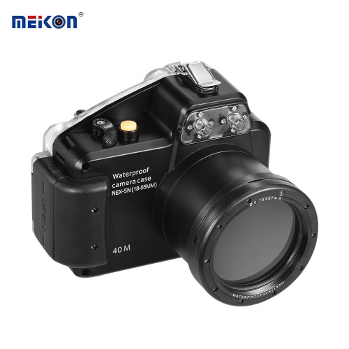MEIKON Camera Waterproof Diving Housing Protective Case Cover Underwater 40m/ 130ft for Sony NEX-5(18-55MM) от Tomtop.com INT MEIKON Camera Waterproof Diving Housing Protective Case Cover Underwater 40m/ 130ft for Sony NEX-5(18-55MM) от Tomtop.com INT