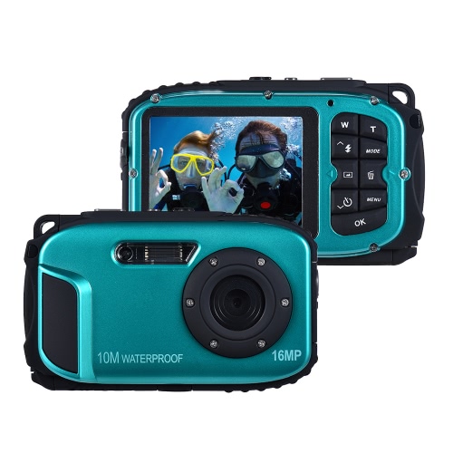 16MP 2.7" LCD Waterproof Digital Video Camera Mini Camcorder DV Underwater Max 10M Diving 8X Digital Zooming Face Detection от Tomtop.com INT 16MP 2.7" LCD Waterproof Digital Video Camera Mini Camcorder DV Underwater Max 10M Diving 8X Digital Zooming Face Detection от Tomtop.com INT