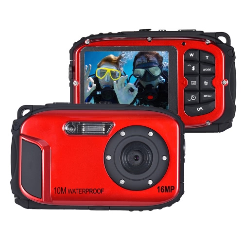 16MP 2.7" LCD Waterproof Digital Video Camera Mini Camcorder DV Underwater Max 10M Diving 8X Digital Zooming Face Detection от Tomtop.com INT 16MP 2.7" LCD Waterproof Digital Video Camera Mini Camcorder DV Underwater Max 10M Diving 8X Digital Zooming Face Detection от Tomtop.com INT