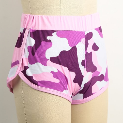 New Fashion Women Camo Sport Shorts Contrast Binding Split Side Elastic Waist Yoga Fitness Running Gym Shorts Pink/Black от Tomtop.com INT New Fashion Women Camo Sport Shorts Contrast Binding Split Side Elastic Waist Yoga Fitness Running Gym Shorts Pink/Black от Tomtop.com INT