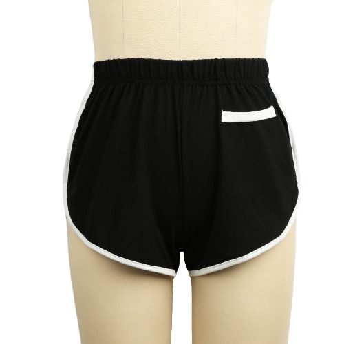 Fashion Women Sports Shorts Contrast Fake Pockets Elastic Waist Running Workout Active Casual Shorts от Tomtop.com INT Fashion Women Sports Shorts Contrast Fake Pockets Elastic Waist Running Workout Active Casual Shorts от Tomtop.com INT