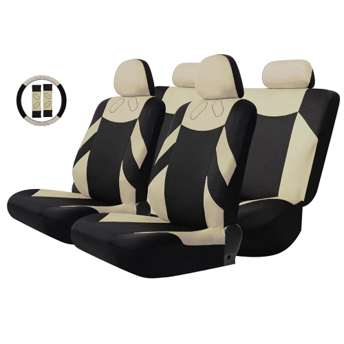 Tirol Universal 13PCS Car Seat Cover Front Seat Bench Seat Covers Wheel Cover Set Red/Blue/Gray/Beige от Tomtop.com INT Tirol Universal 13PCS Car Seat Cover Front Seat Bench Seat Covers Wheel Cover Set Red/Blue/Gray/Beige от Tomtop.com INT