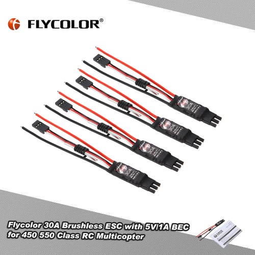 Original Flycolor Fairy Series 30A Brushless ESC Electronic Speed Controller with 5V/1A BEC for F450 F550 Quadcopter от Tomtop.com INT Original Flycolor Fairy Series 30A Brushless ESC Electronic Speed Controller with 5V/1A BEC for F450 F550 Quadcopter от Tomtop.com INT