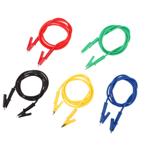 GoolRC 5Pcs Respective Colors Closed anti-static 3mm Aligator Clip to Aligator Clip 1m Silicone Test Cable от Tomtop.com INT GoolRC 5Pcs Respective Colors Closed anti-static 3mm Aligator Clip to Aligator Clip 1m Silicone Test Cable от Tomtop.com INT