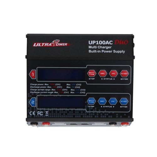 Ultra Power UP100AC DUO 100W LiIo/LiPo/LiFe/NiMH/NiCD Battery Multi Balance Charger/Discharger от Tomtop.com INT Ultra Power UP100AC DUO 100W LiIo/LiPo/LiFe/NiMH/NiCD Battery Multi Balance Charger/Discharger от Tomtop.com INT