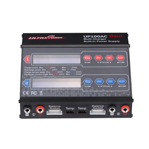 Ultra Power UP100AC DUO 100W LiIo/LiPo/LiFe/NiMH/NiCD Battery Multi Balance Charger/Discharger от Tomtop.com INT Ultra Power UP100AC DUO 100W LiIo/LiPo/LiFe/NiMH/NiCD Battery Multi Balance Charger/Discharger от Tomtop.com INT