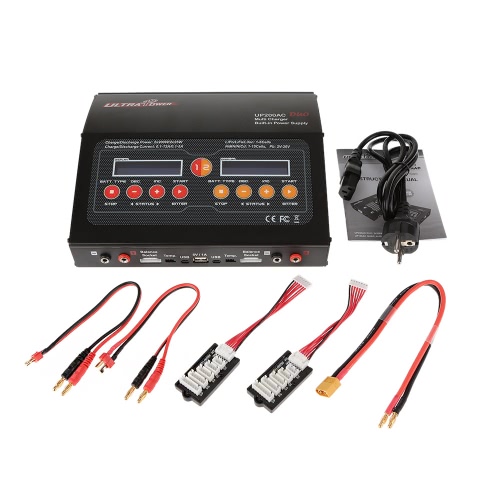 Ultra Power UP200AC DUO 2*200W 400W LiIo/LiPo/LiFe/NiMH/NiCD Battery Multi Balance Charger/Discharger от Tomtop.com INT Ultra Power UP200AC DUO 2*200W 400W LiIo/LiPo/LiFe/NiMH/NiCD Battery Multi Balance Charger/Discharger от Tomtop.com INT