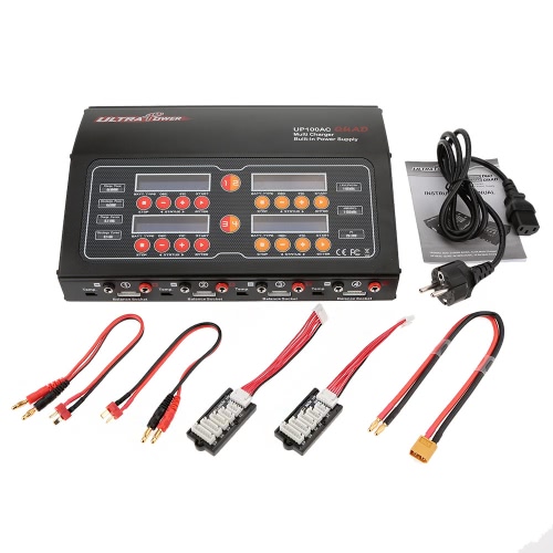Ultra Power UP100AC QUAD 4*100W LiIo/LiPo/LiFe/NiMH/NiCD Battery Multi Balance Charger/Discharger от Tomtop.com INT Ultra Power UP100AC QUAD 4*100W LiIo/LiPo/LiFe/NiMH/NiCD Battery Multi Balance Charger/Discharger от Tomtop.com INT