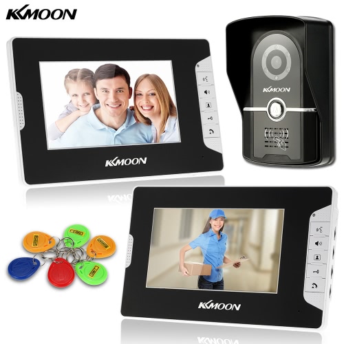 KKmoon 7” Wired Video Door Phone System Visual Intercom Doorbell with 2*800x480 Indoor Monitor + 1*700TVL Outdoor Camera + 6*RFID Card support ID Card Unlock Infrared Night View Rainproof Lock Time Delay Adjustable View Angels for Home Surveillance от Tomtop.com INT KKmoon 7” Wired Video Door Phone System Visual Intercom Doorbell with 2*800x480 Indoor Monitor + 1*700TVL Outdoor Camera + 6*RFID Card support ID Card Unlock Infrared Night View Rainproof Lock Time Delay Adjustable View Angels for Home Surveillance от Tomtop.com INT