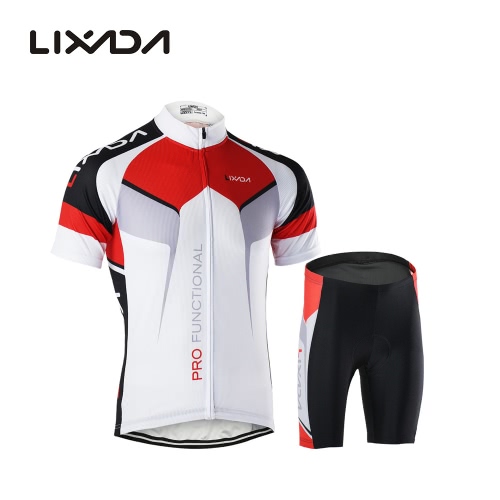 Men Breathable Quick Dry Comfortable Short Sleeve Jersey + Padded Shorts Cycling Clothing Set Riding Sportswear от Tomtop.com INT Men Breathable Quick Dry Comfortable Short Sleeve Jersey + Padded Shorts Cycling Clothing Set Riding Sportswear от Tomtop.com INT